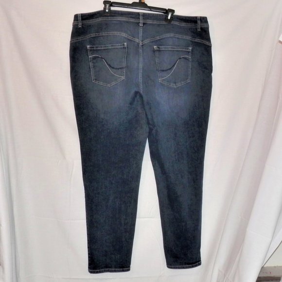 Lane Bryant Plus Size 28W x 29 Genius Fit Skinny Jean Ankle 559 - Picture 5 of 9